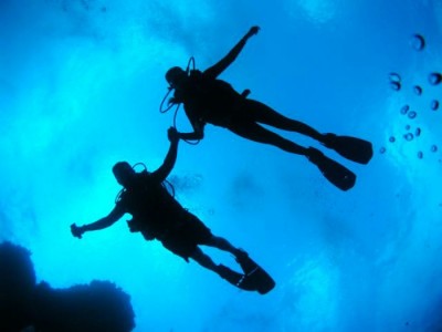 Couple Scuba Diving Andaman