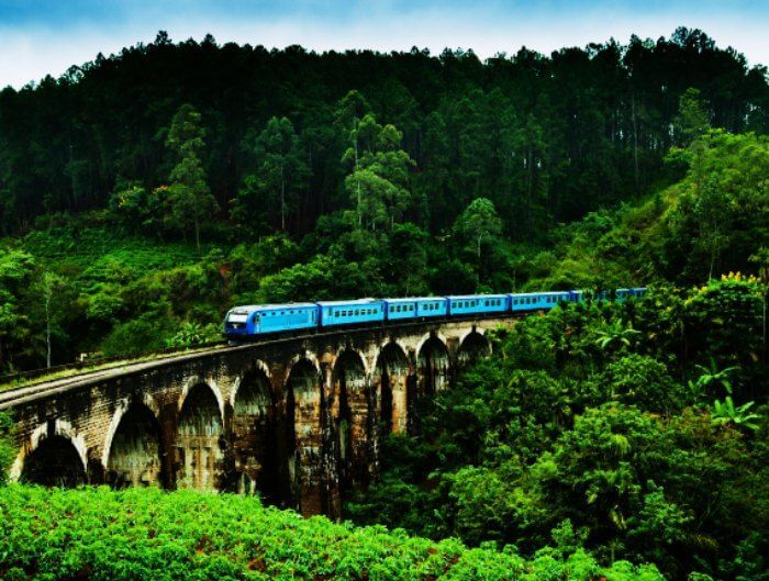 Demodara Nine Arch Bridge in Ella is one of th emost beautiful places to visit in Sri Lanka