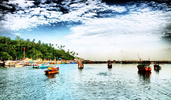 Mirissa Fisheries Harbor in Sri Lanka