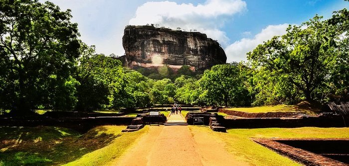 Sigiriya Rock Fortress in Sri Lanka is amongst the many beautiful places in Sri Lanka