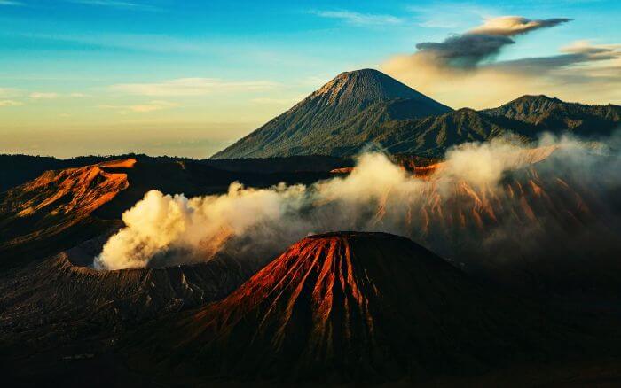 Mount Bromo is home to an active volcano - which makes it one of dangerous, yet most beautiful places in Indonesia