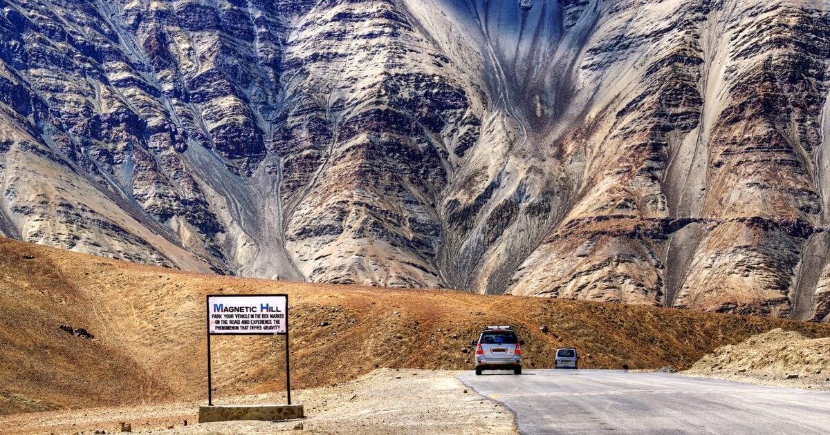 Magnetic Hill In Ladakh: Visit This Mystifying Spot In 2022!