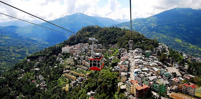 Trolley way to the spectacularly quaint Kabi Town in Gangtok