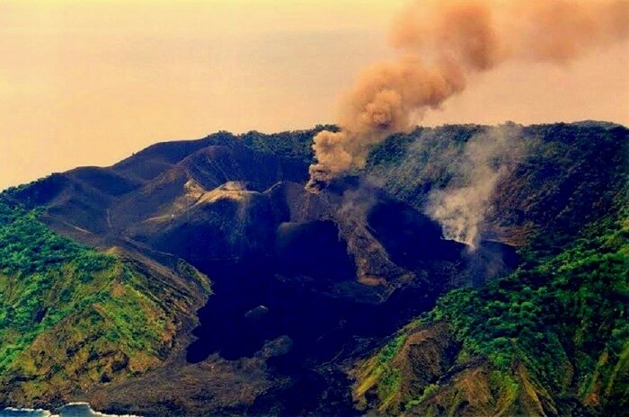 India's only active volcano in andaman
