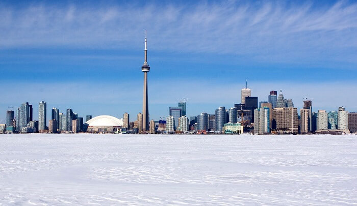 Toronto in winter