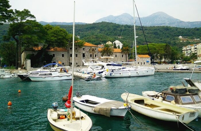 Boats Summer Montenegro Herceg Novi Marina Meljine